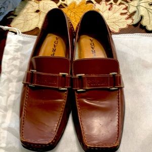 Man brown prada shoes size 43 euro / 10 us